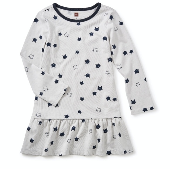Tea Collection Other - Tea Collection Moggy Cat Gray & Black  Dress